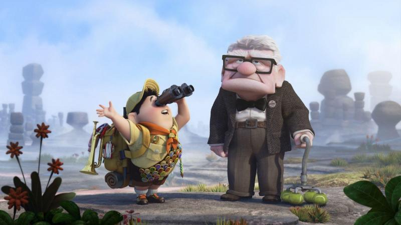 Мультфильм на киноплёнке «Вверх»