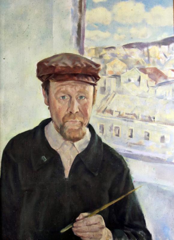 1.JPG Ян Шплатов «Автопортрет» 1987, холст, масло